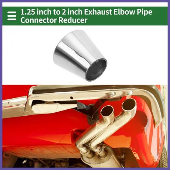 Car Exhaust Pipe Tubing Piping Adapters 125" OD to 2" OD 201 Stainless Steel