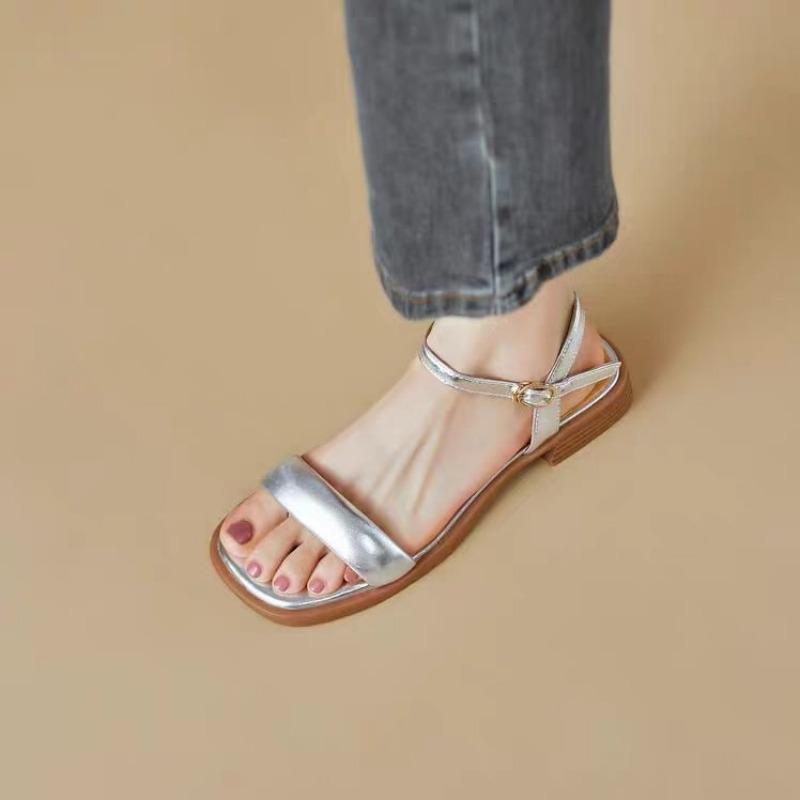 Модные женские босоножки 2024 года на плоской подошве женские босоножки летняя обувь туфли с открытым носком женская обувь босоножки на танкетке женская обувь для вечеринок женская обувь