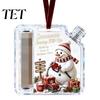 Translucent Acrylic Gift Case Christmas Cash Ornament, Money Holder for Cash, Tree Hanging Decoration Funny Xmas Decoration, Gifts Holiday Party