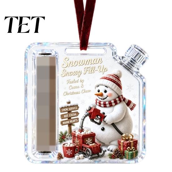 Translucent Acrylic Gift Case Christmas Cash Ornament, Money Holder for Cash, Tree Hanging Decoration Funny Xmas Decoration, Gifts Holiday Party