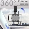 Автомобильный держатель телефона с зеркалом заднего вида на 360° для автомобильного крепления телефона и держателем GPS, вращающаяся регулируемая телескопическая подставка для телефона