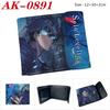 Solo Leveling Anime Wallet Full Color Print Leather Bifold Snap Clutch Portable Card Holder