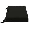 Bench Cushion SOEST 100percent  Polyester Black 80 x 40 x 8 cm