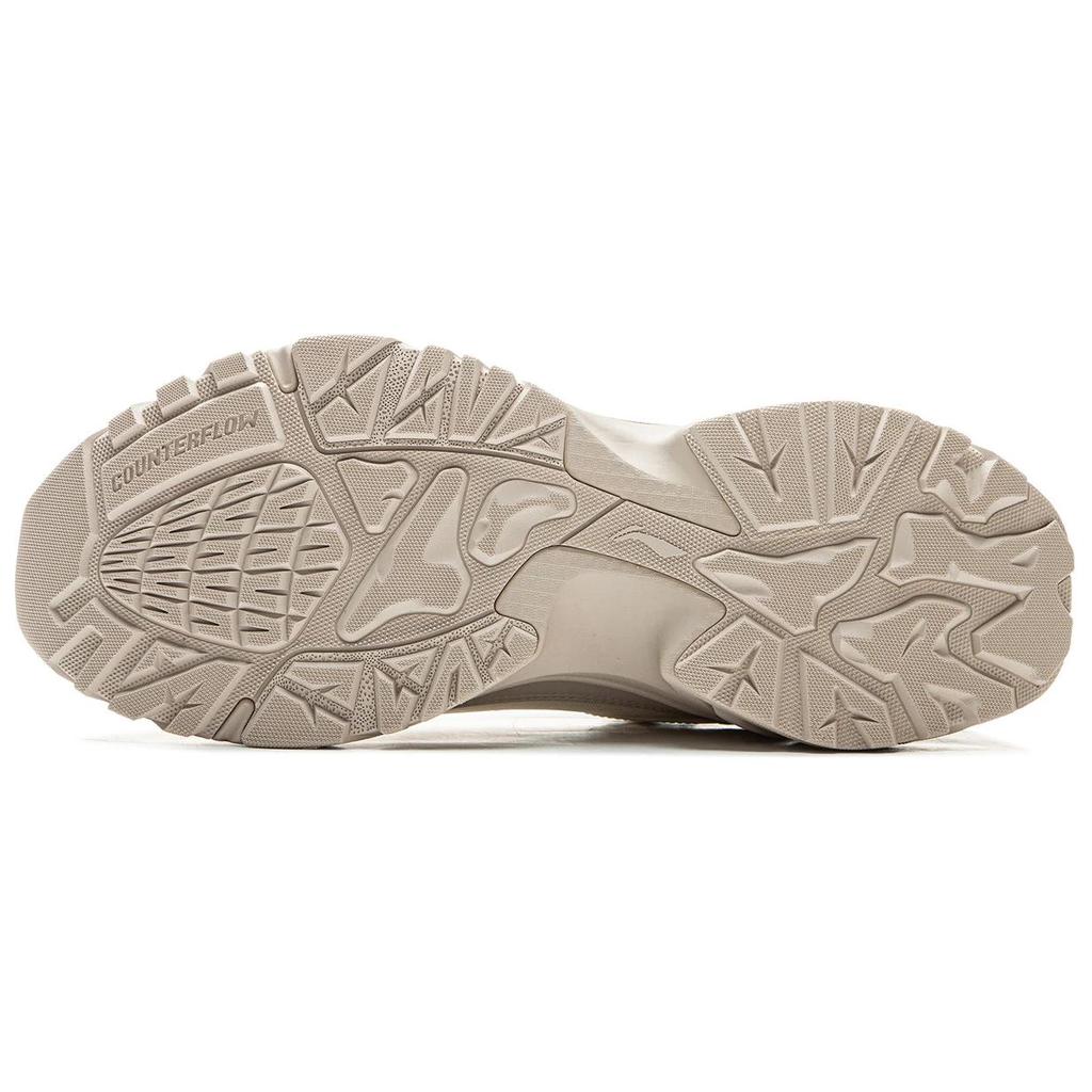 Li Ning CF Suo Qian Xing Ce 3 Удобные модные нескользящие прочные повседневные туфли с низким верхом для повседневной носки Мужская повседневная обувь светло-серого цвета AHCU037-1