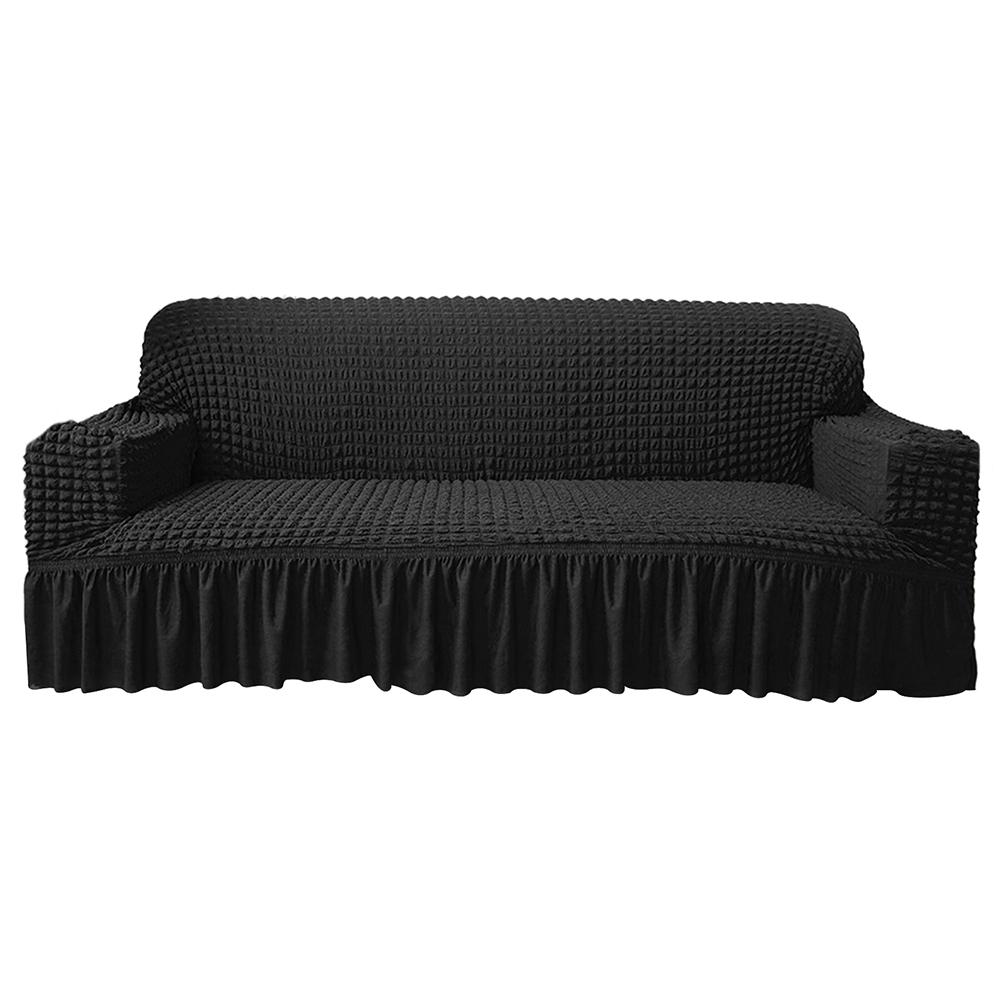 Чехол для дивана с юбкой, универсальный, легко устанавливаемый, чехол для дивана в гостиную, моющийся, прочный, растягивающийся, защитный чехол для мебели