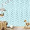 Turquoise Lemons Wallpaper in Retro Style for Living Room and Bedroom 50x1000