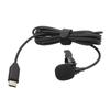 Wireless Lavalier Microphone ‑34dB Metal Lapel Mic for Insta360 ONE R Type C Smartphone 1.5M