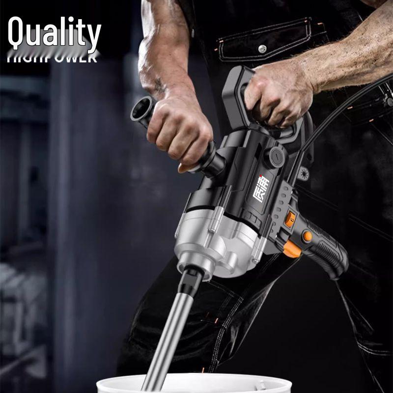 High-Power Handheld Multi-Functional Electric Mixer for Cement, Mortar, and Putty