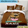 3PCS Custom Name Scooby dog Bedding Set Printed Duvet Cover Closure Includes 1 Duvet Cover & 2 Pillowcases for All Seasons Bedroom Decor