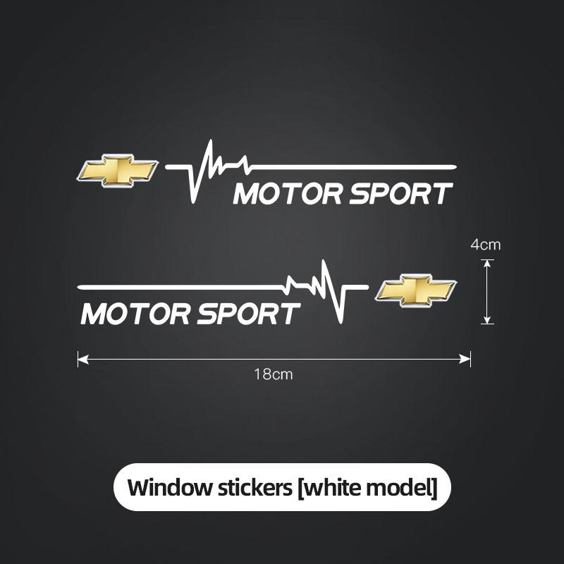 2Pcs PVC Car Window Sticker Vehicle Waterproof Decoration Decals For Chevrolet Cruze Spark Captiva Suburban Camaro Malibu