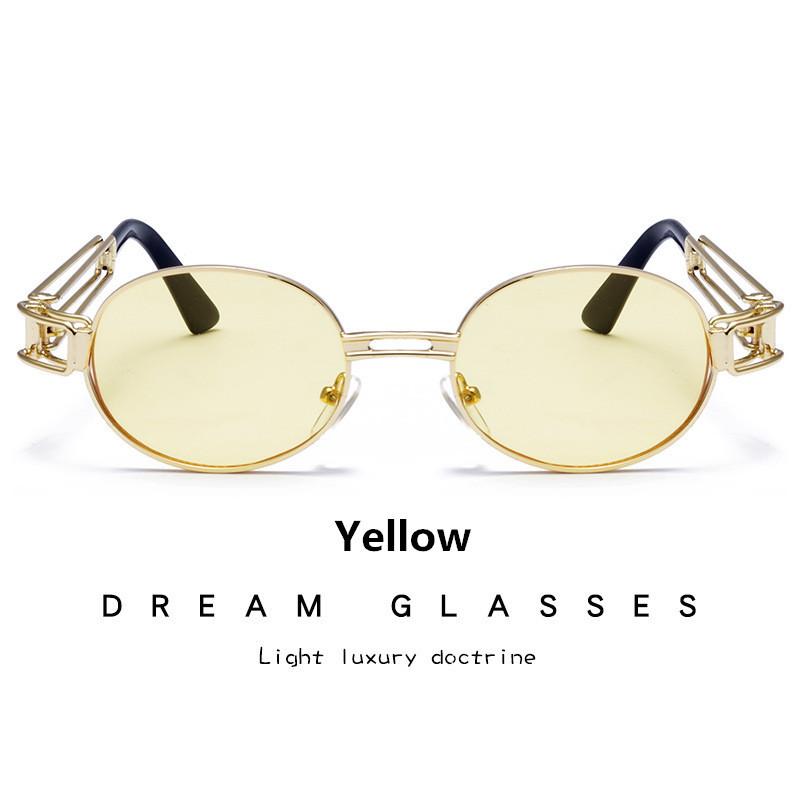 Винтажные солнцезащитные очки с металлической оправой оптом, линзы из поликарбоната, защита UV400, унисекс, стильные очки