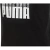 PUMA T Shirts Men's Black Crew Neck Moderate Straight Fit (Unisex) T-Shirts 677543 01
