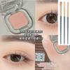 Reddish Brown Eyelid down to Eye Shadow Plate Female 2025 New Arrival Monochrome Crouching Silkworm Wine Red Matte Shimmer Low Saturation