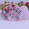 Korean Fashion Imitation Pearl Earrings Set – 36 Pairs with Peach Heart Box, Free Shipping