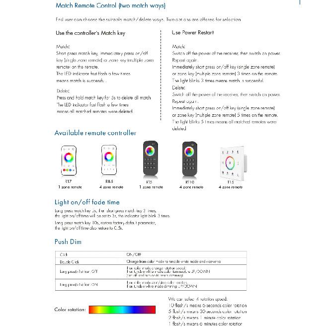 Skydance 5 in1 RGB+CCT LED Controller V5 V5-M V5-L 5 Channel 2.4G HZ WiFi/RF LED Dimmer RGB+Color Push
