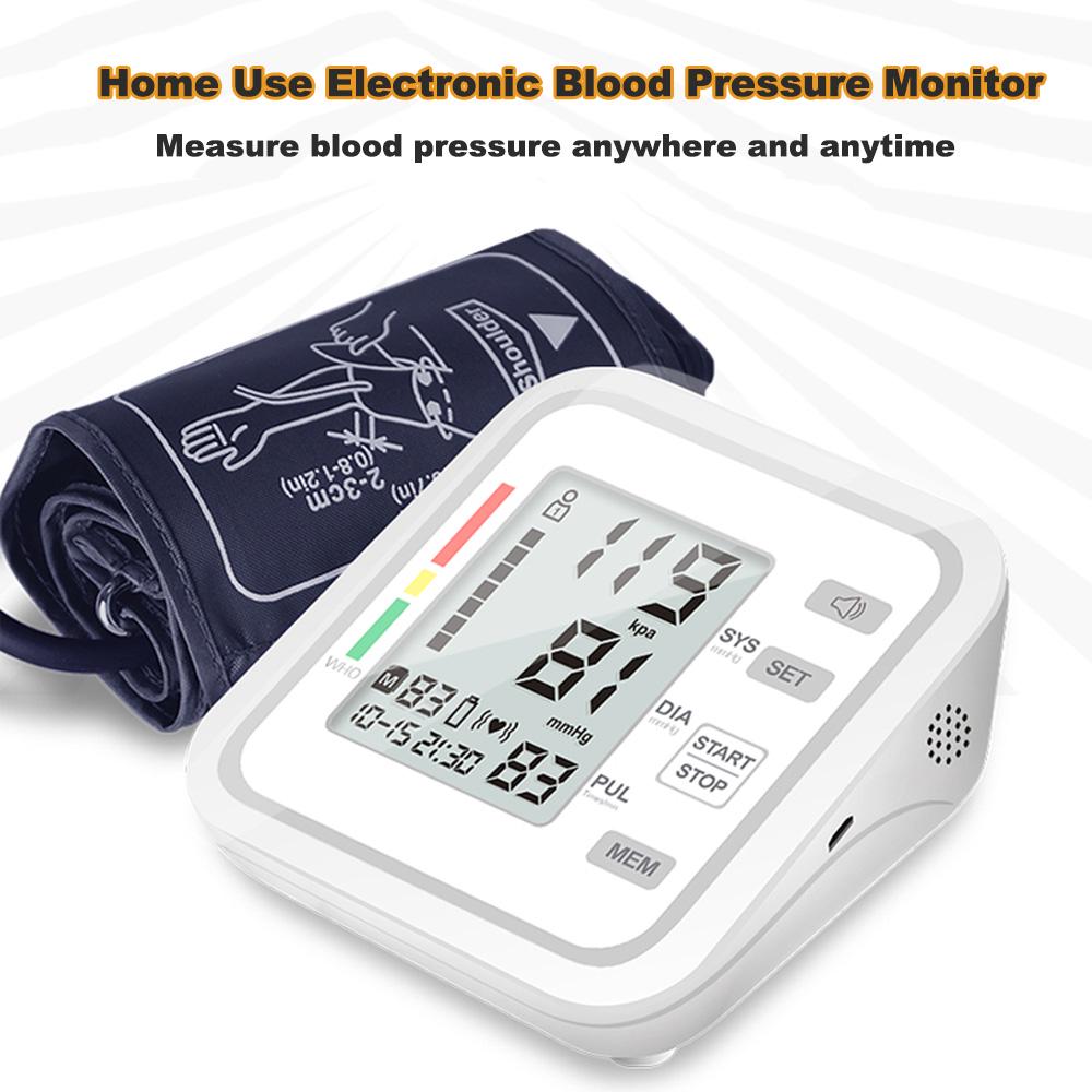 Upper Arm Style Automatic Electronic Blood Pressure Monitor for Home Use