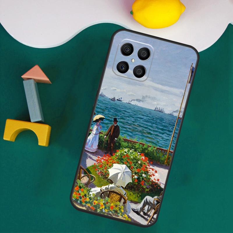 Claude Monet Garden Lotus Bridge Case For Honor Magic 7 Lite 5 6 Honor 200 Pro 50 70 90 Lite X9a X8a X8 X9 X8b X9c X9b Cover