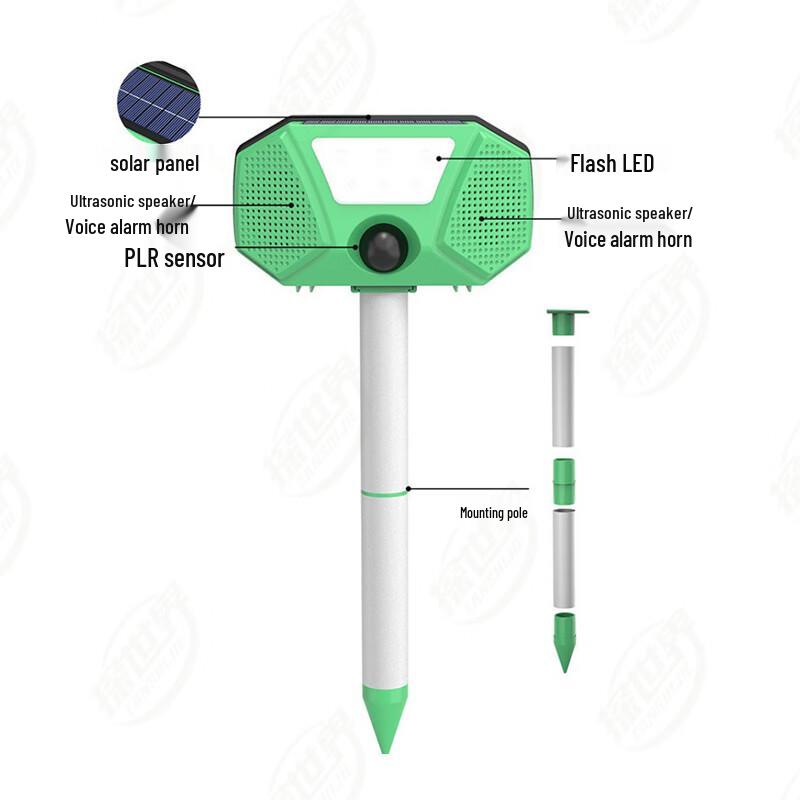 Solar Ultrasonic Animal Repeller