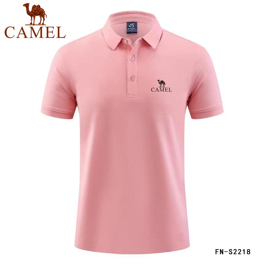 Camel Новая летняя рубашка-поло, высококачественная хлопковая мужская дышащая рубашка-поло с короткими рукавами, деловая повседневная рубашка-поло с вышивкой для мужчин