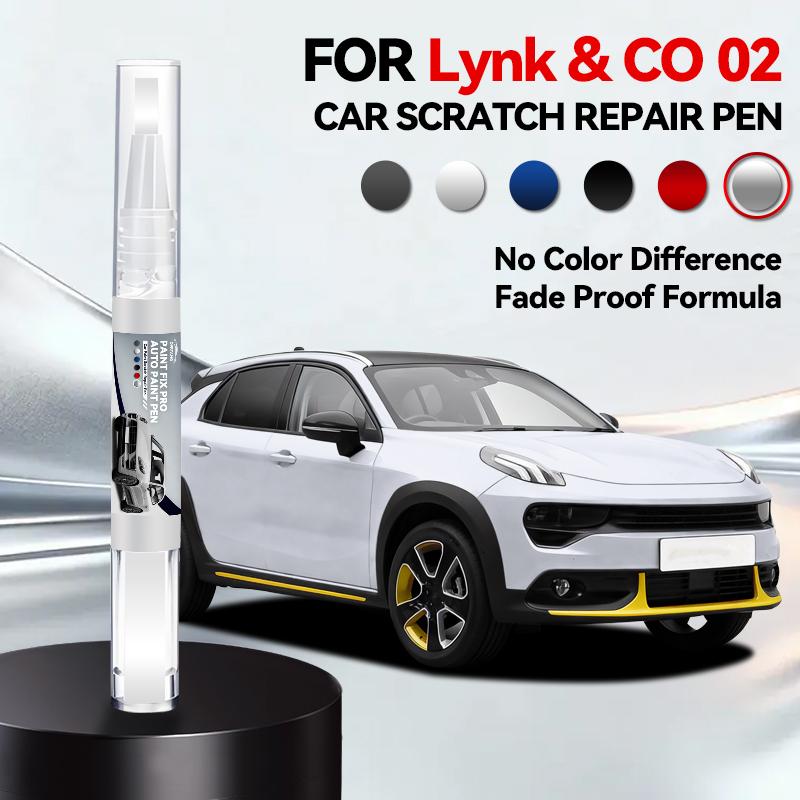 For Geely Lynk & CO 02 Car Paint Repair Pen Touch Up Scratch Remover DIY Auto Accessories White Black Grey purple Blue Orange