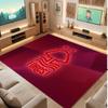 Nottingham Forest Football Print Crystal Velvet Rug, Comfortable Water Absorbent Non Slip Indoor Floor Carpet