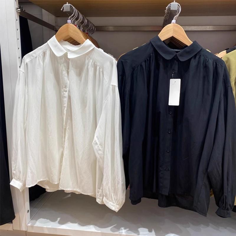 1116 New Women's Soft Pleated Shirt/Long Sleeve Shirt Thin Jacket Air Conditioning Shirt Women's S171199