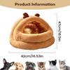 Christmas Indoor Cat House Removable Washable Warm Cat House Christmas Reindeer Theme For Small Medium Large Breeds Living Room