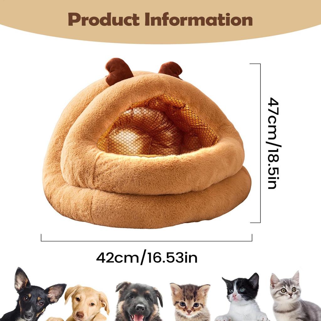Christmas Indoor Cat House Removable Washable Warm Cat House Christmas Reindeer Theme For Small Medium Large Breeds Living Room