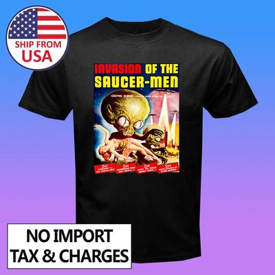 Invasion of The Saucer Men Movie Men's Black Size S-5XL