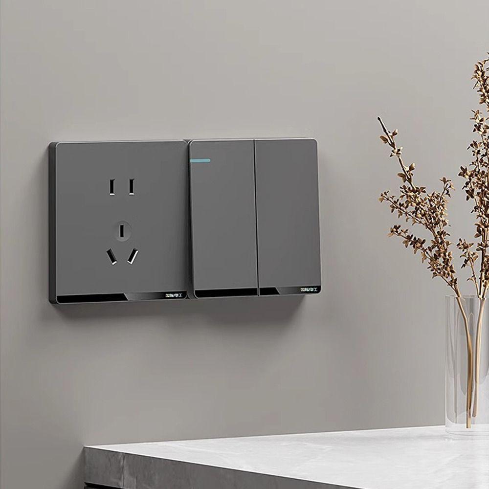 Home Accessories Wall Switches 1Way Button On / Off Push Buttons Wall Light Switch Panel