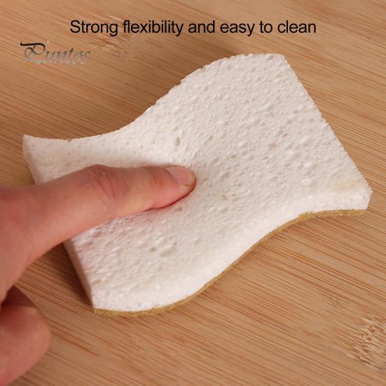 12 шт. натуральная кухонная губка с кокосовым скребком биоразлагаемая компостируемая целлюлозная губка для посуды домашняя кухня Essential