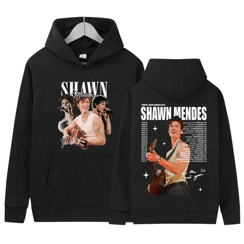 Rapper Shawn Mendes Tour New Album Hoody Men Clothing Vintage Oversized Sweatshirt Hip Hop Gothic Long Sleeve Hoodies Streetwear