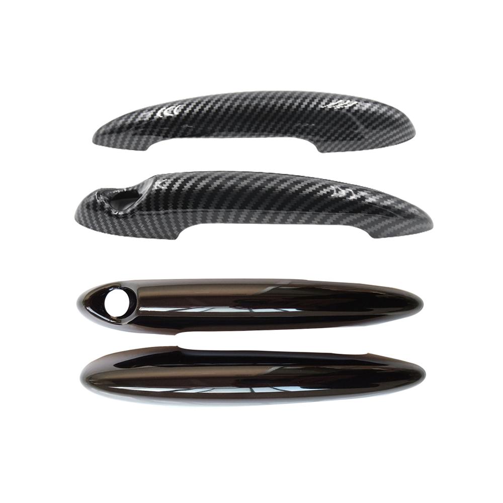 Новый глянцевый черный карбоновый чехол для дверной ручки автомобиля для BMW MINI Cooper S R50 R52 R53 R55 R56 R57 R58 R59 R61, автомобильная ручка