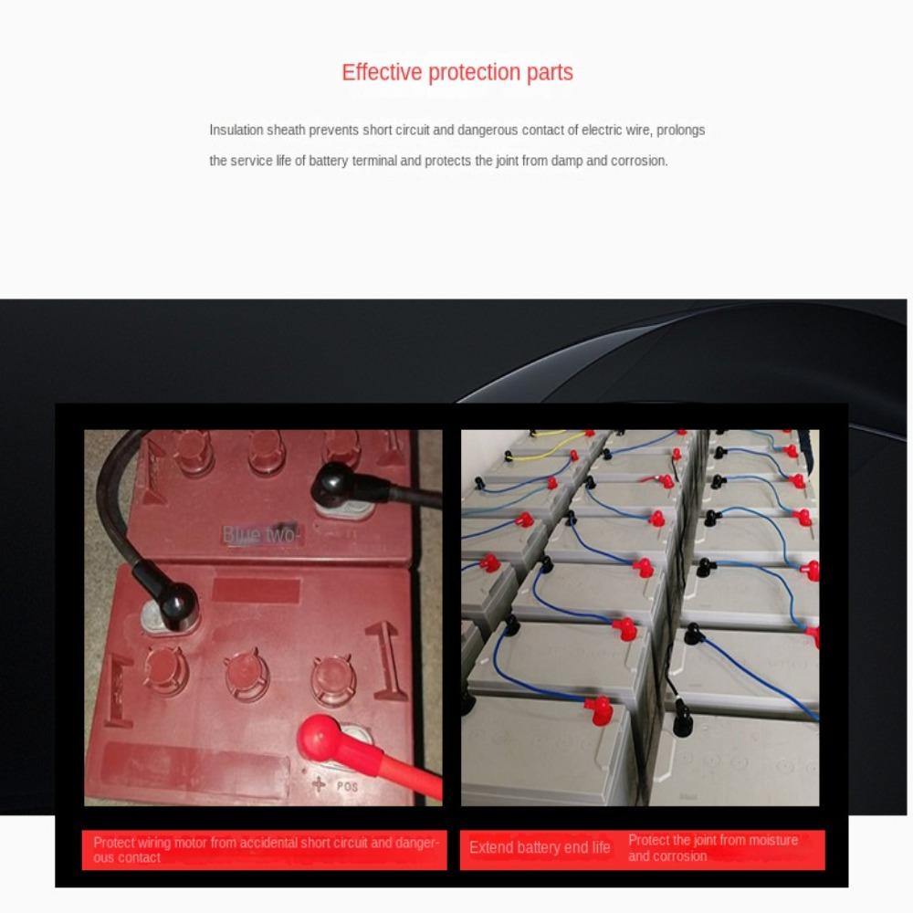 1/10PCS Rubber Battery Terminal Covers Optional Terminal Boot Protector  Battery Terminals