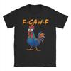 Мужская футболка F-Caw-F Курица Смешной Сумасшедший Петух Мем Хипстер Хлопковая Футболка С Коротким Рукавом Футболки С Круглым Вырезом Топы Большого Размера