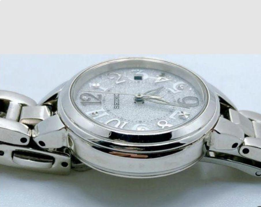 [USED] Seiko Lukia Watch 1B22-0CS0 Round Solar Date