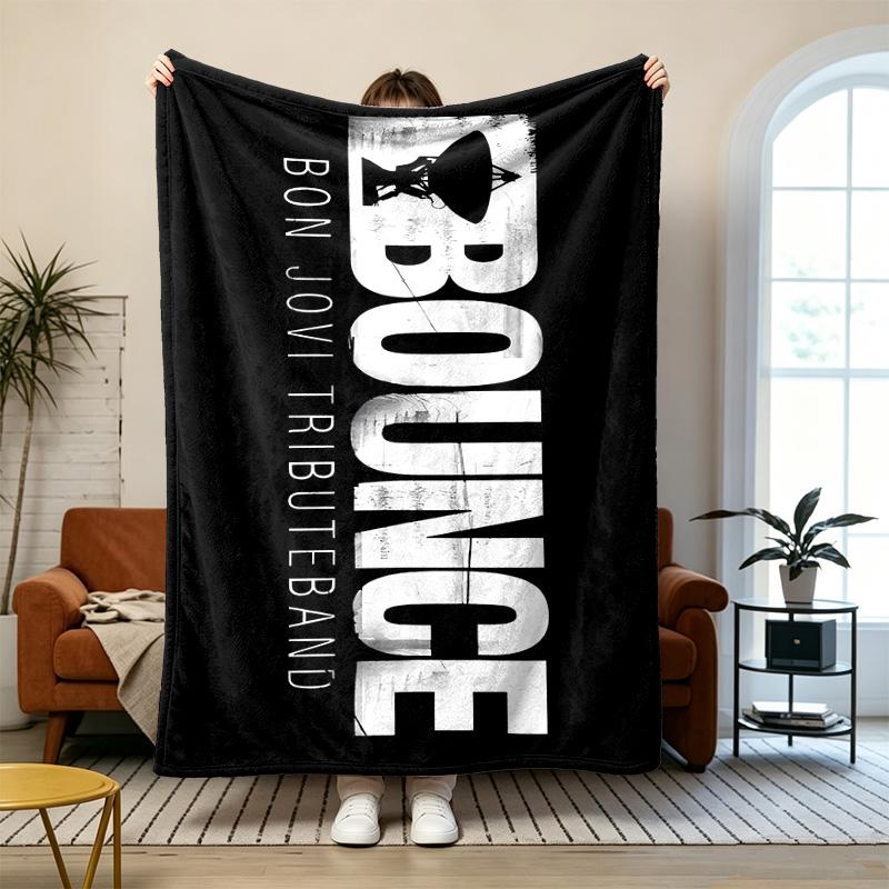 Bon Jovi Soft and comfortable flannel Suitable for sofas living rooms outdoor camping travel and also makes a great anniversary gift