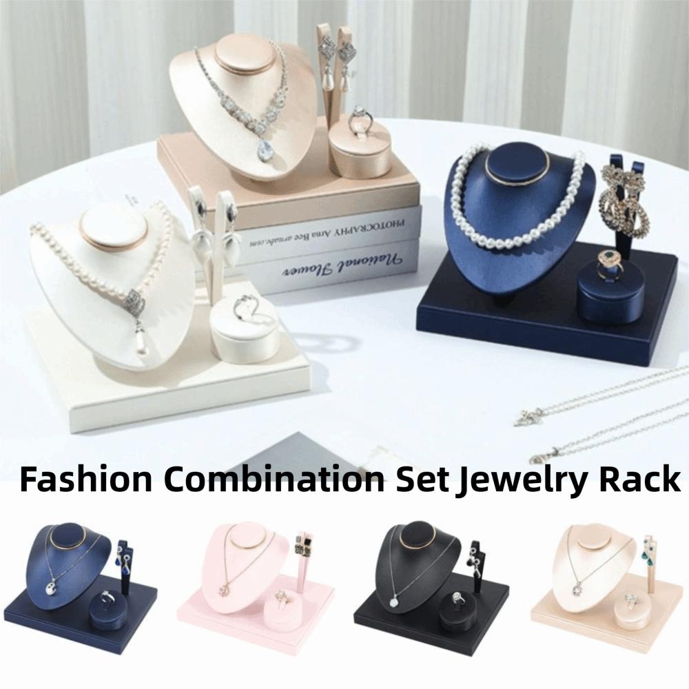 Multi-purpose Combination Set Jewelry Rack Fashion Jewelry Tray with Partitioned Table Display