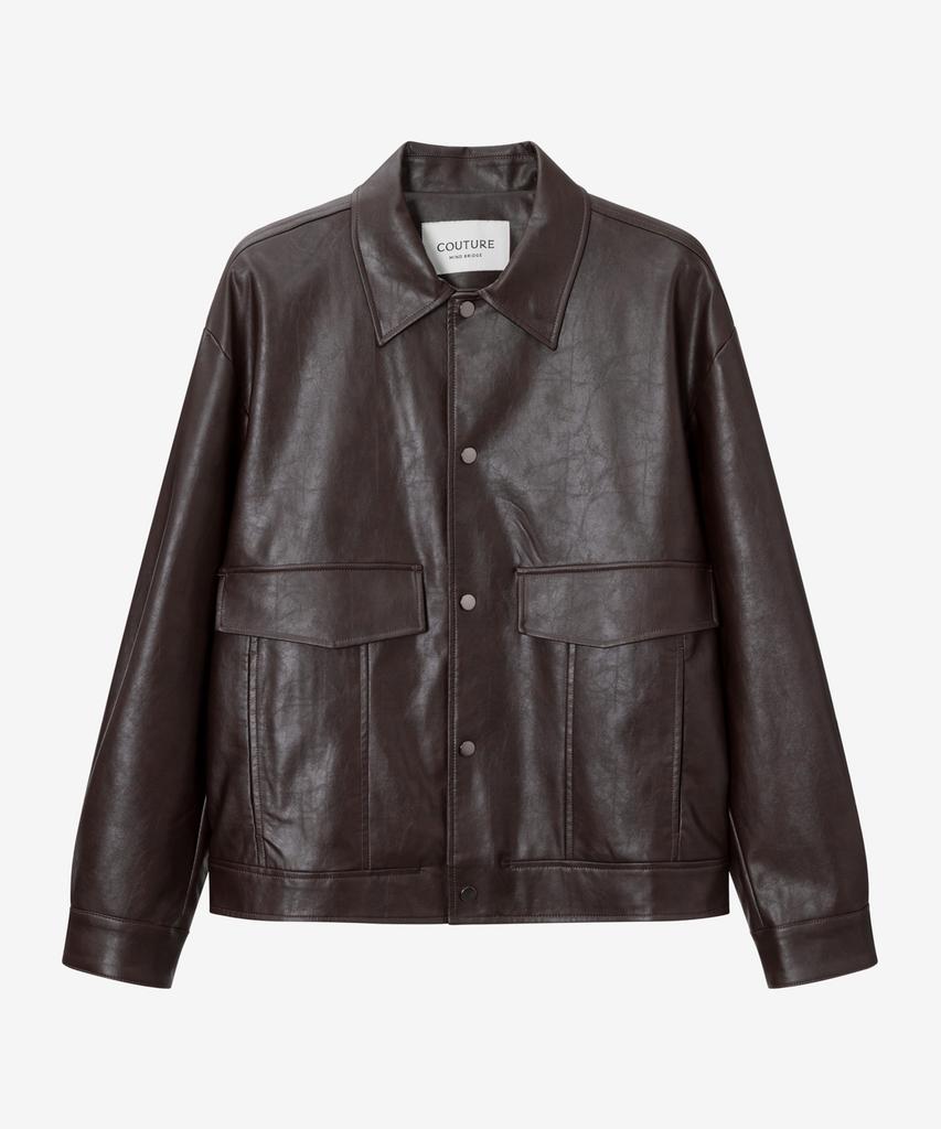 Mindbridge [Couture] Brown Leather Trucker