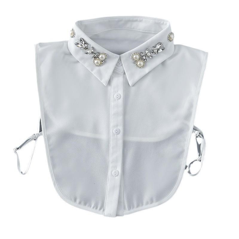 Glass Diamond Fake Collar Fashionable and Versatile Half Body Shirt Women's Fake Collar