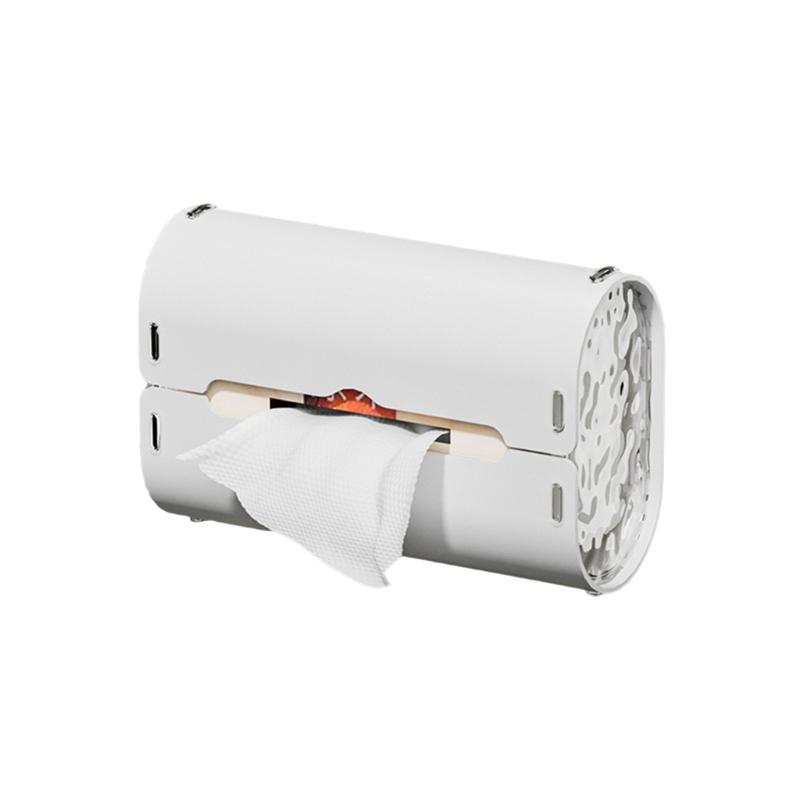 Практичный диспенсер для салфеток, органайзер для салфеток, настенный, на присосках, коробка для хранения влажных салфеток и бумаги, принадлежность для ванной комнаты