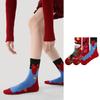 3 пары зимних осенних новогодних гольфов, мультяшные красные хлопковые носки, милые носки с годом Лошади, подарок