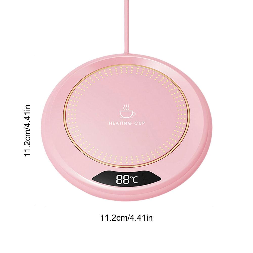 Electric Coffee Mug Warmer Smart Coffee Cup Heating Coaster 3 Temperature Setting Portable Thermostatic Hot Plat for Office Home