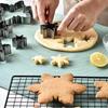 10 Piece Snowflake Cookie Molds Set Durable Nonrust Steel Baking Tool For Christmas New Years Party Treats