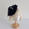 1Pc Vintage Lace Bow Top Hat Hair Clip Suitable All Seasons Lolita Tea Party/best Friend Gift.Exquisite Soft Design