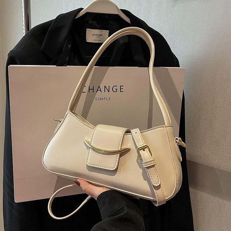 Fashionable Minimalist Women's Underarm Bag Trendy Small Square Shoulder Purse