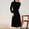 Women's Cashmere Dress Qinghe Cashmere 30% Cashmere 70% Wool Autumn and Winter Cashmere Skirt Soft and Warm