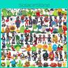 Plants Vs Zombies Series Egypt Private Wild West Pvc Toy Action Figures Set New Fun Easter Decoration For Kids