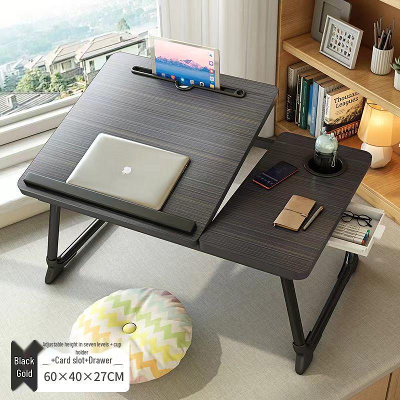 Регулируемый прикроватный столик, стол для ноутбука, учебный стол для общежития, простой стол для эркера.