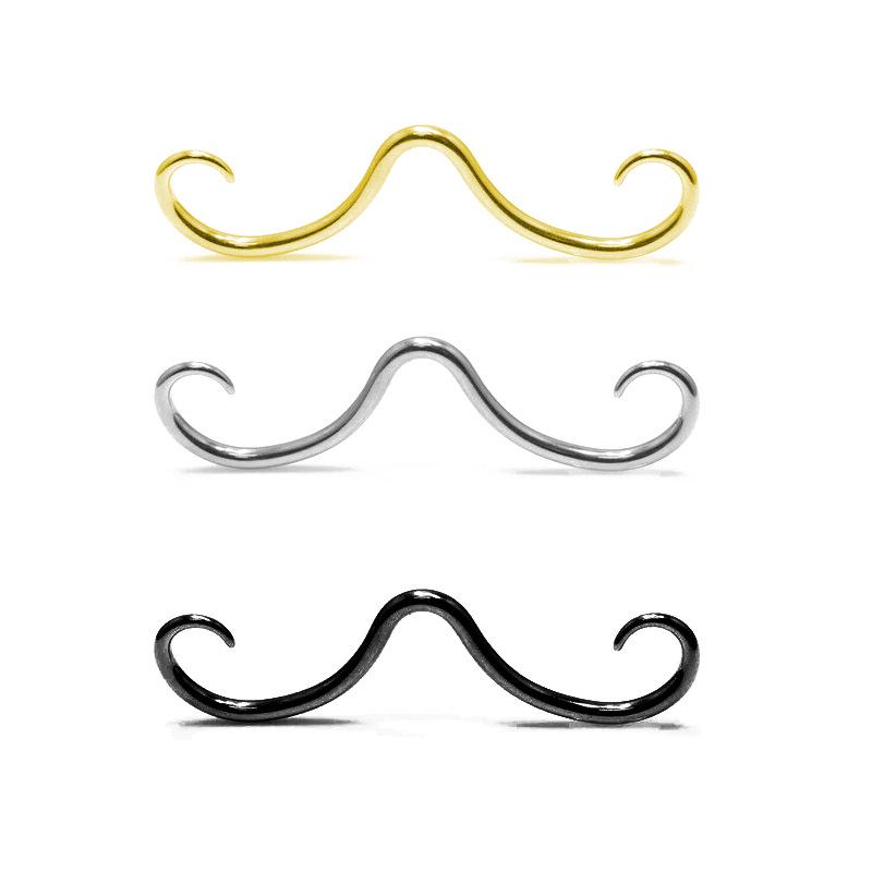 Пирсинг для септума из нержавеющей стали 316L с усами